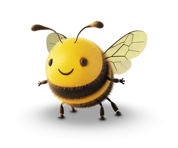 Sunny the bee, Match Foster Care mascot – Independent Fostering Agency in West Midlands with Match Foster Care