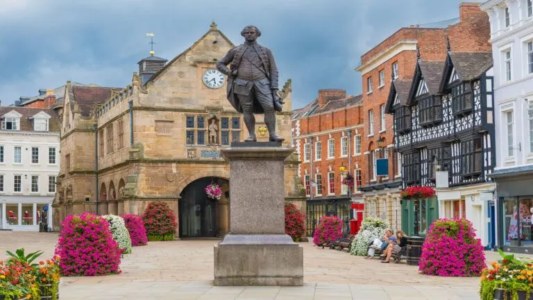 The Square in Shrewsbury, Shropshire, an area that Match Foster Care offer their fostering services