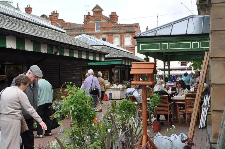 Busy corner at Burton market – Staffordshire Foster Care Agency with Match Foster Care
